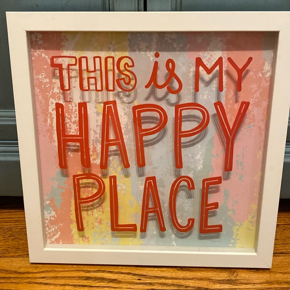 Pillowfort Wall Decor Pillowfort 2x12 This Is My Happy Place Wall